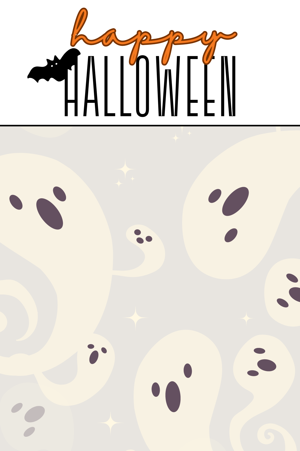 Bag topper reversible Halloween - 2 designs (25 pièces)