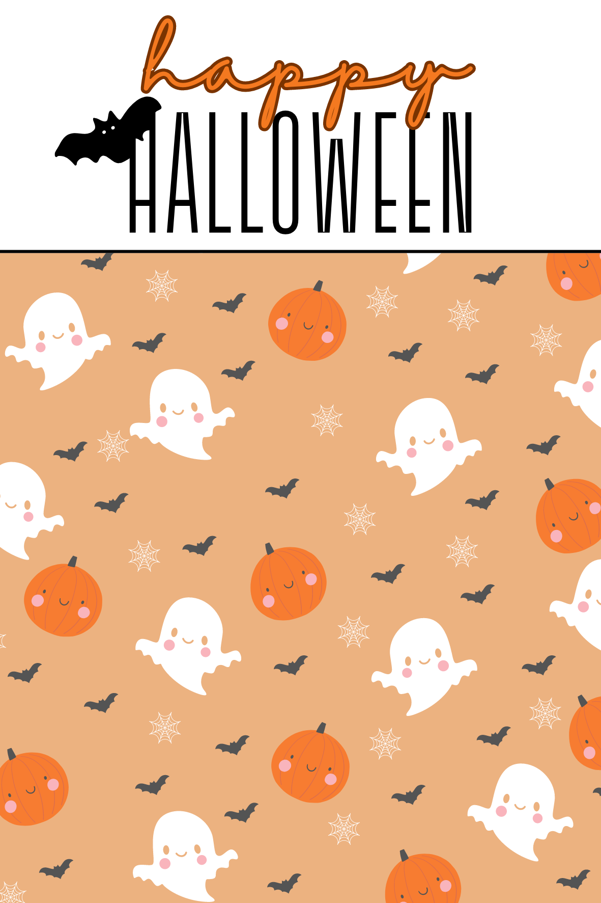 Bag topper reversible Halloween - 2 designs (25 pièces)