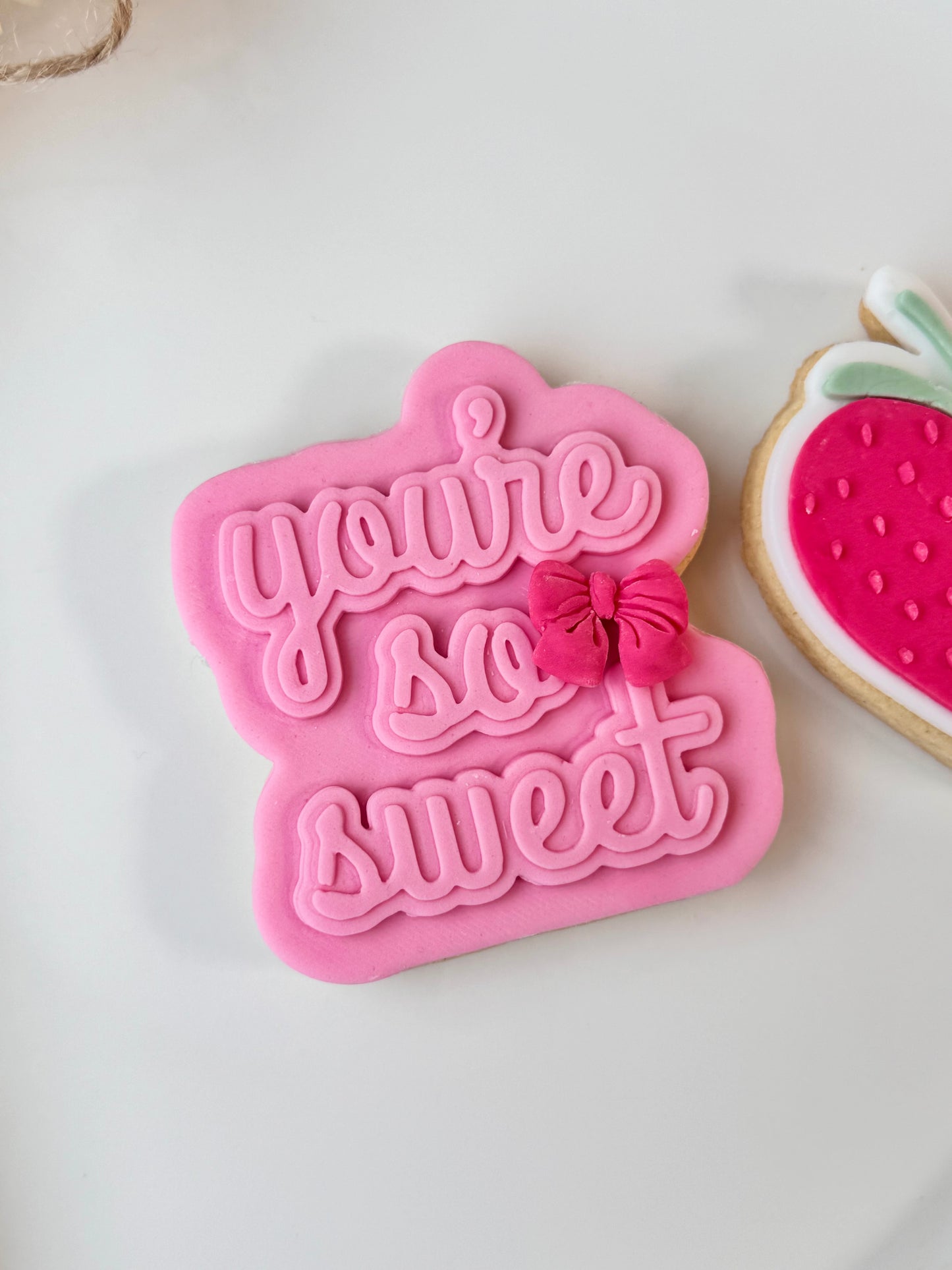 You are so sweet + emporte-pièce - Stamp Saint-Valentin