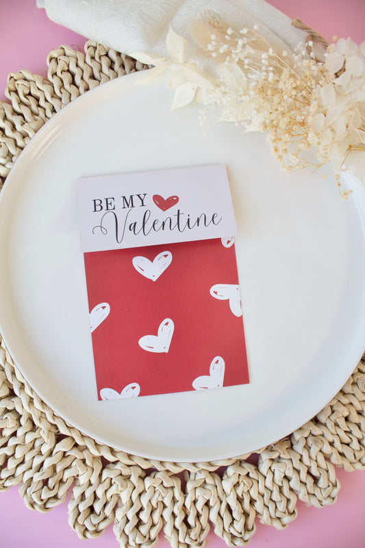 Bag topper - Be my Valentine - 25 pcs