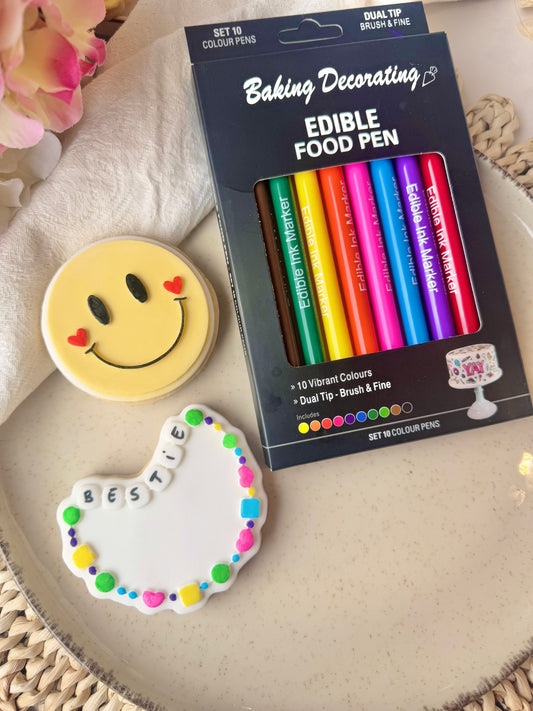 Feutres comestibles / Edible markers - 10 couleurs / 10 colours