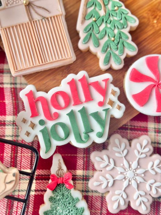 Holly Jolly retro + emporte-pièce