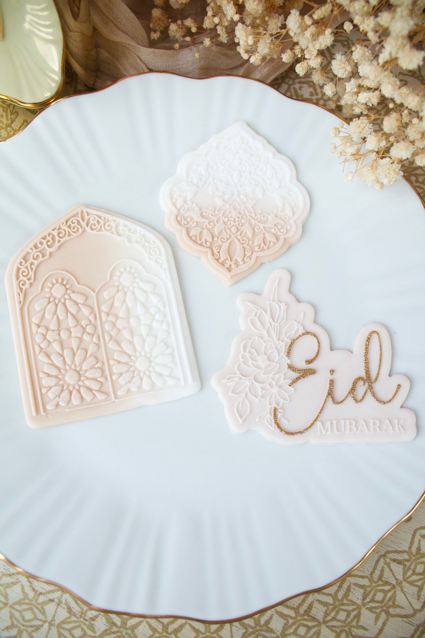 Eid Mubarak fleuri 2024 + emporte-pièce