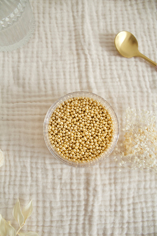 Gold sprinkles 2mm - 100g