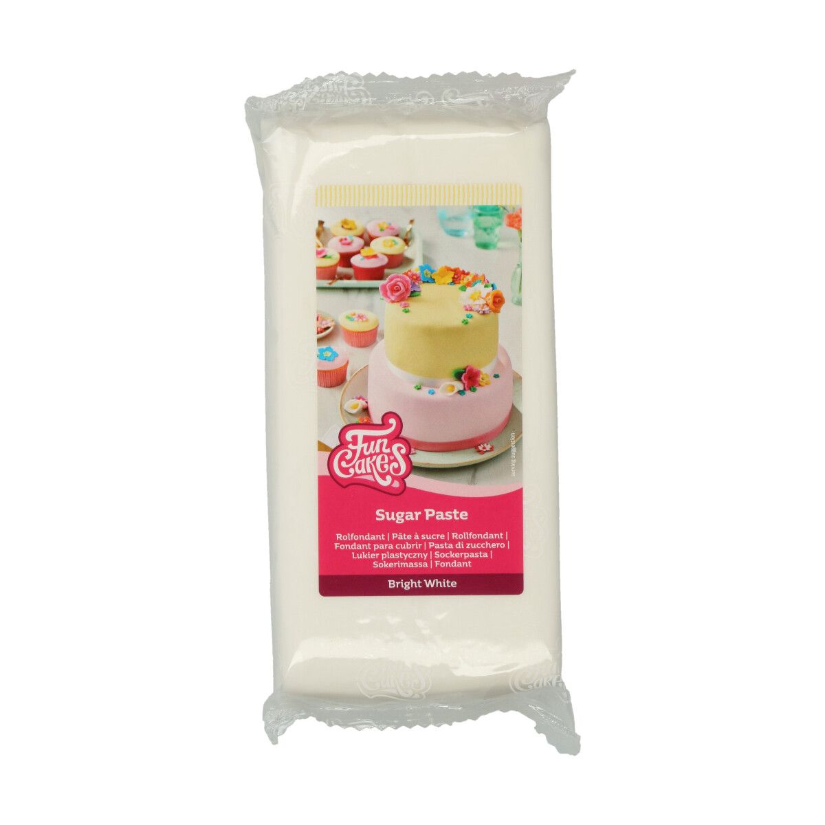 Bright white - Sugar paste Fun Cake - 1kg