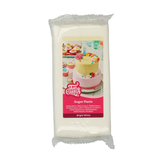 Bright white - Sugar paste Fun Cake - 1kg