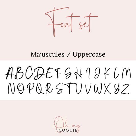 Font Set - Lettres majuscules individuelles