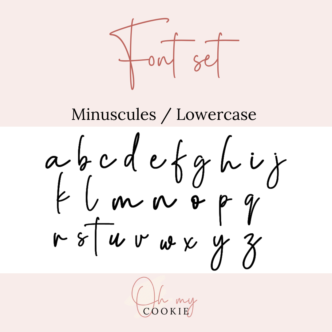 Font Set - Lettres minuscules individuelles